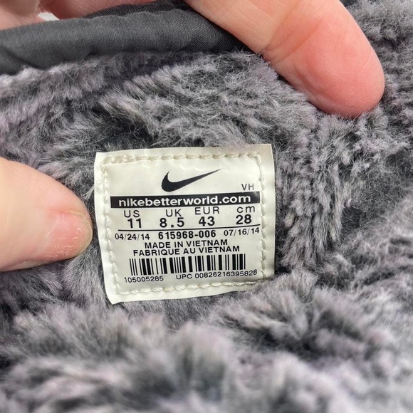 Nike Roshe Run Hi Sneakerboots- womens‎ SZ 11 -black Fur lined - Picture 6 of 7